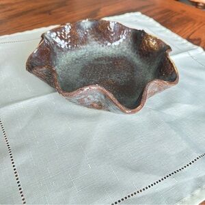 Handcrafted pottery Bowl - Brown and Gray